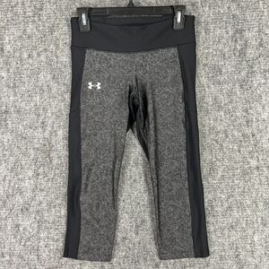 Under Armour Leggings Womens M‎ Gray Compression Run Train Workout Fitness Gym